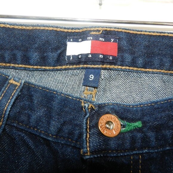 Tommy Hilfiger Womens Dark Wash Dark Blue Denim Jean 100% Cotton Shorts Size 9 - Picture 6 of 7
